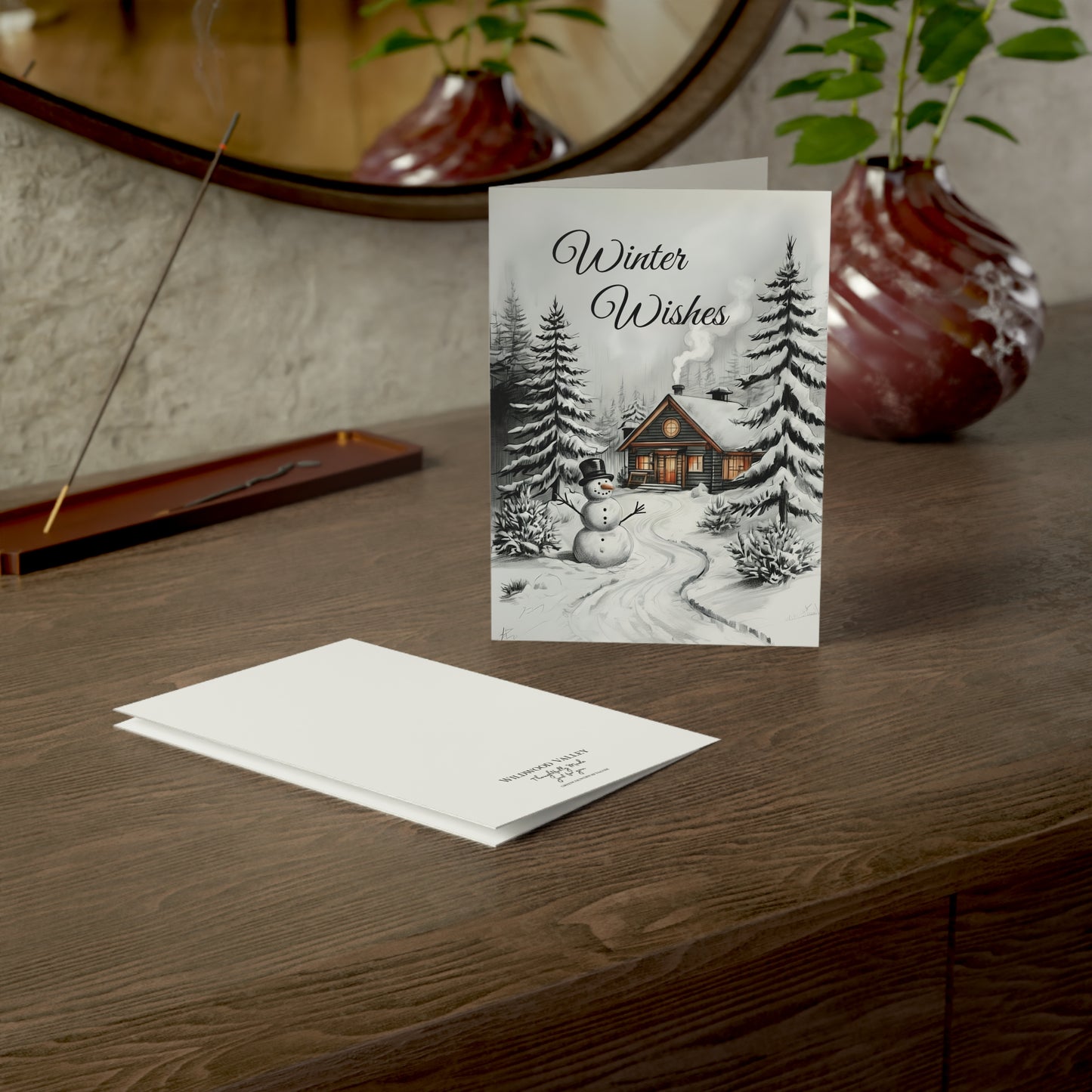 Winter Wishes Greeting Card — Pack of 1 or 10