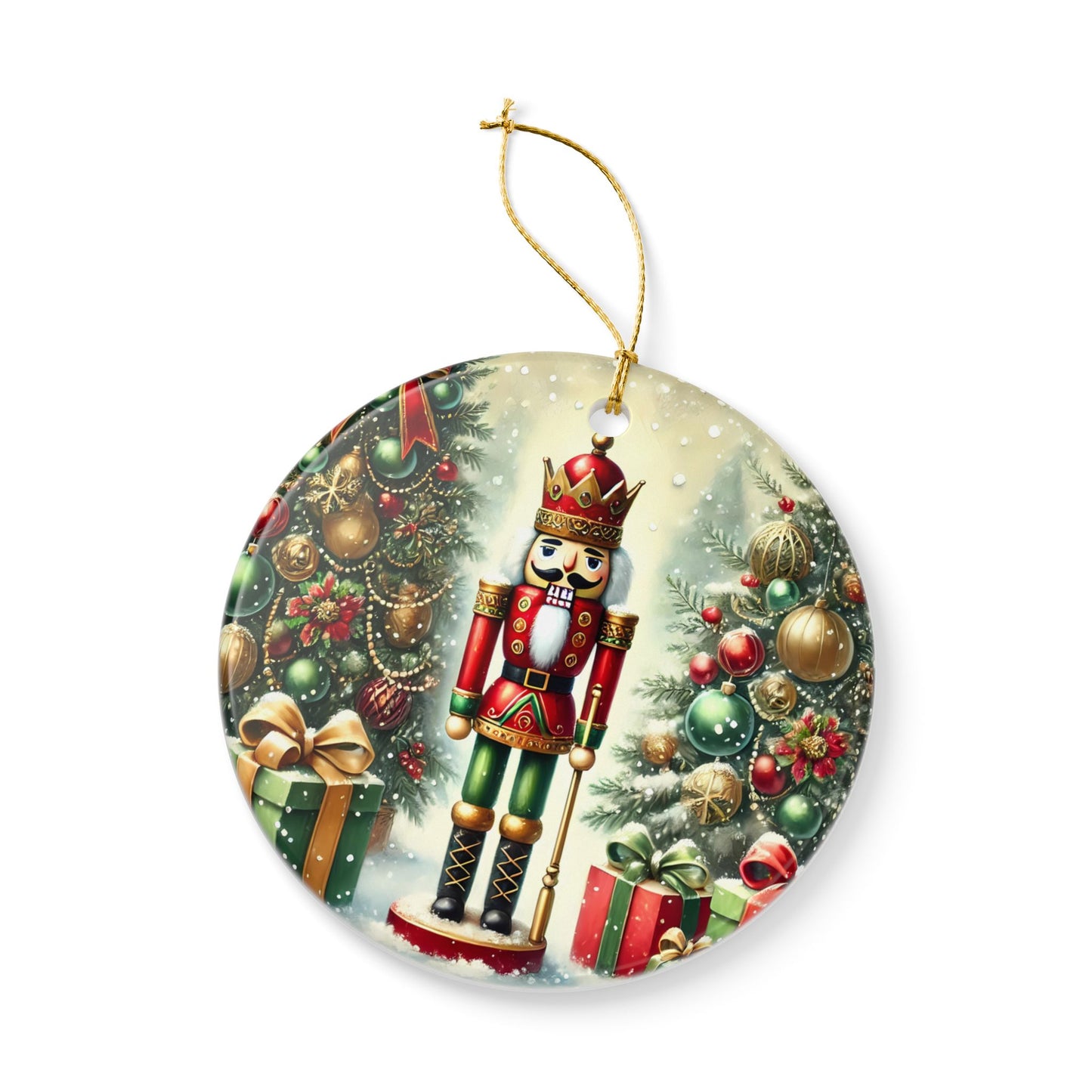 The Christmas Nutcracker Ceramic Ornament