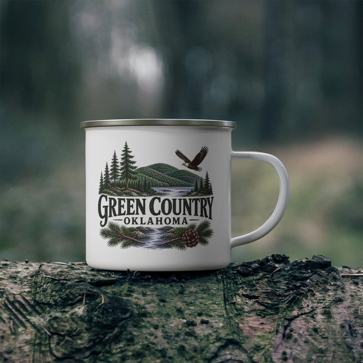 Green Country Oklahoma Camping Mug