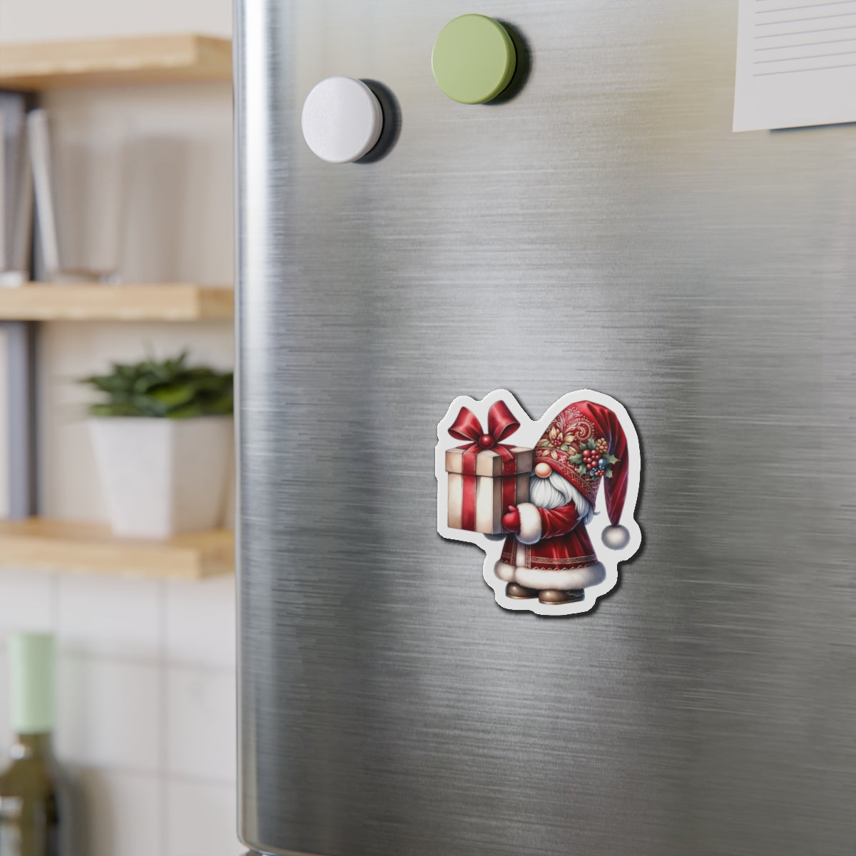 Christmas Gnome Fridge Magnet