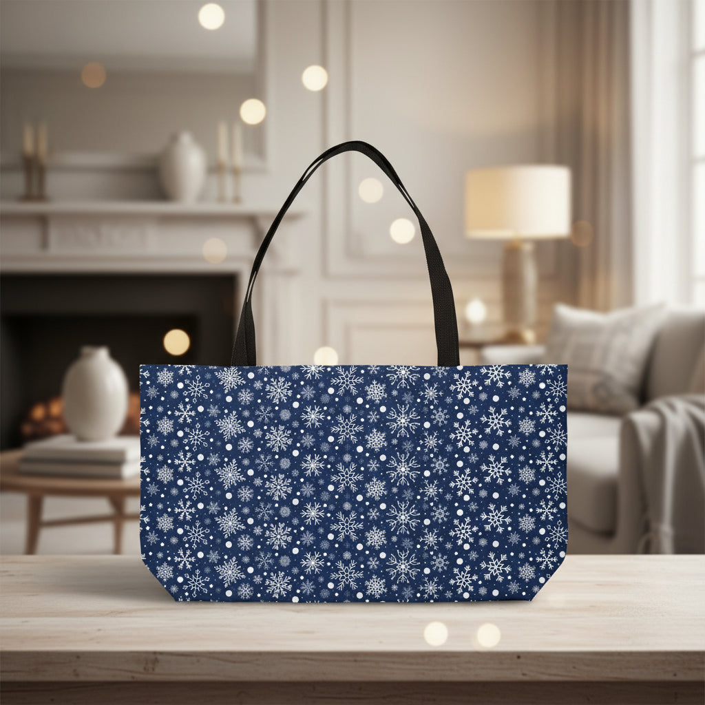 Snowflake Navy Weekender Bag