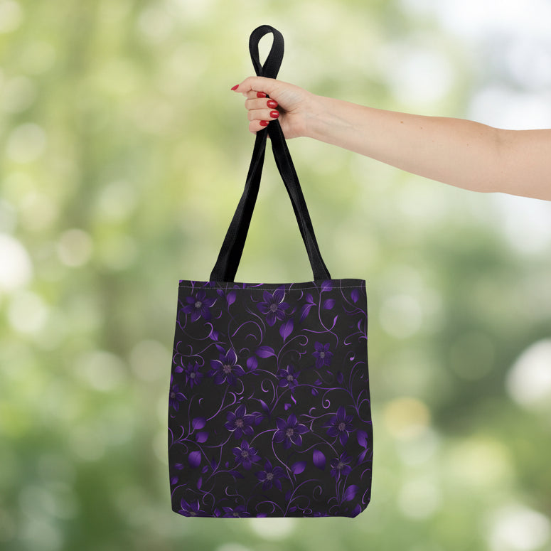 Violet Vine Tote Bag