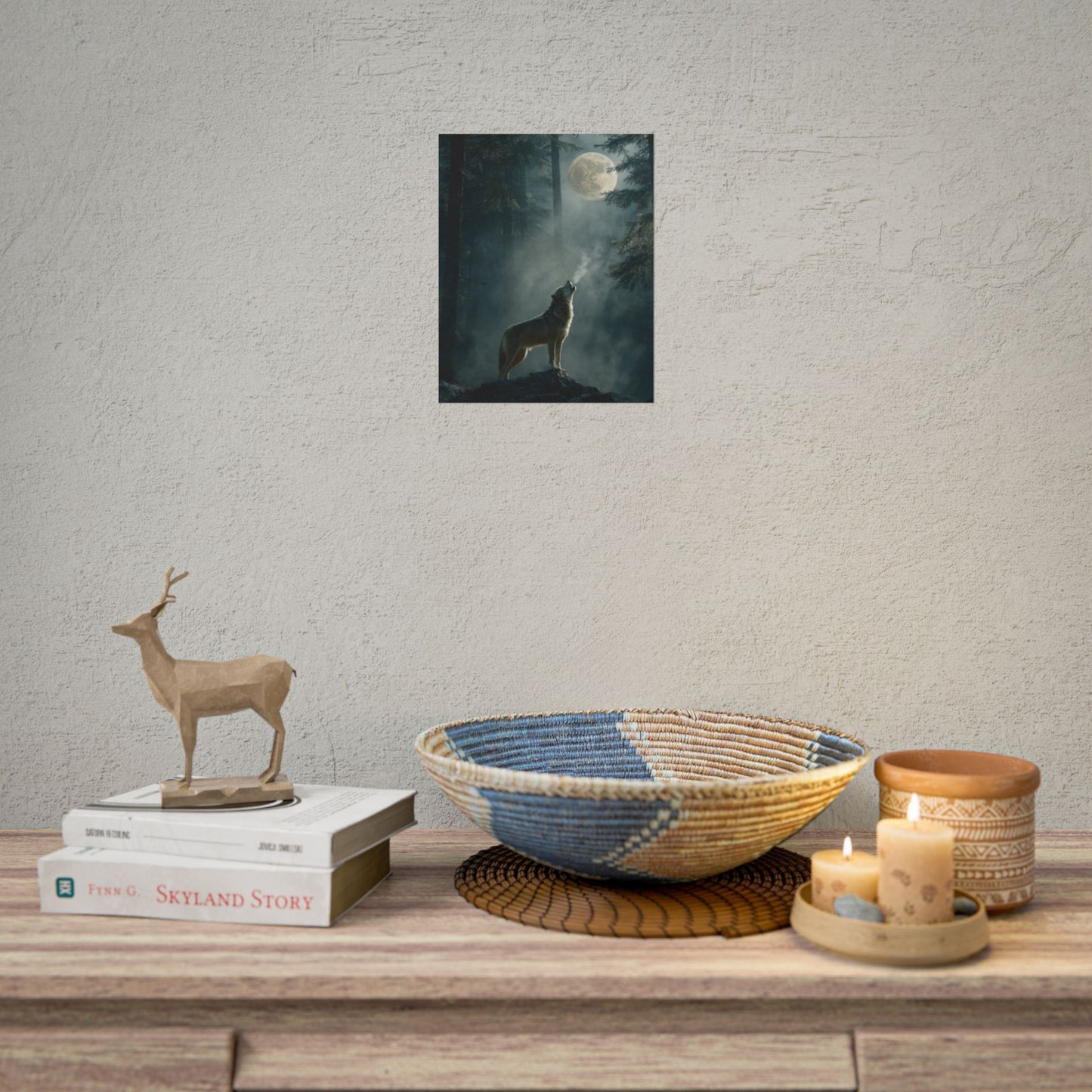 Nashoba’s Call – Howling Wolf Under the Moon Poster