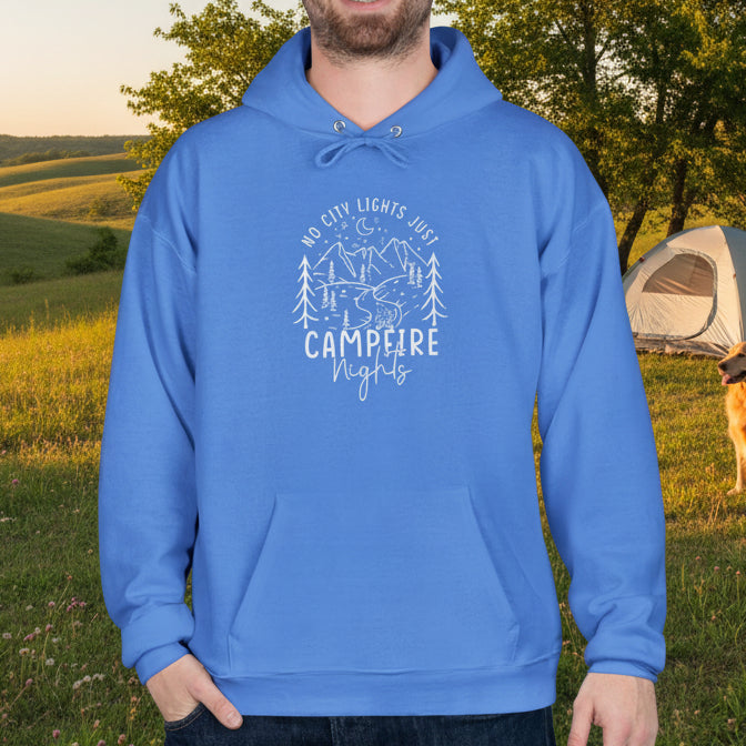 No City Lights Just Campfire Nights Hoodie