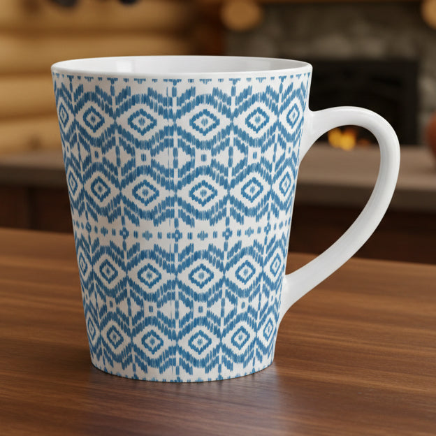 Blue Diamond Latte Mug