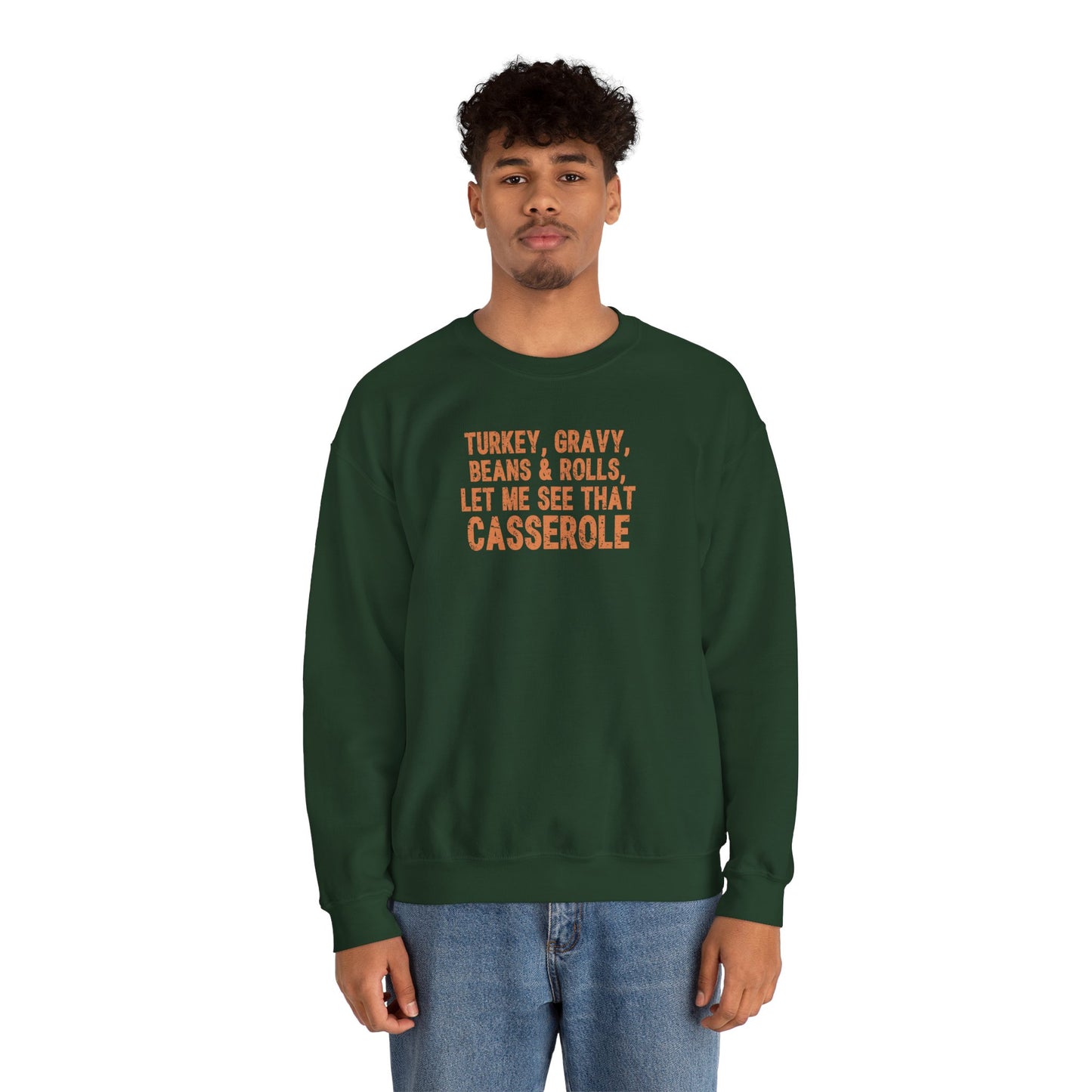 Turkey, Gravy, Beans & Rolls Crewneck Sweatshirt