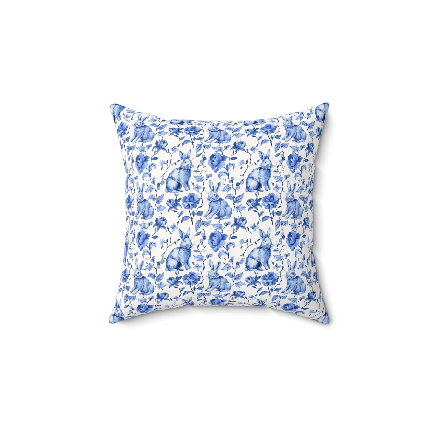 Easter Toile Faux Suede Pillow