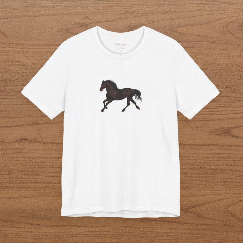 Dark Bay “Beauty”  Trotting Horse T-Shirt