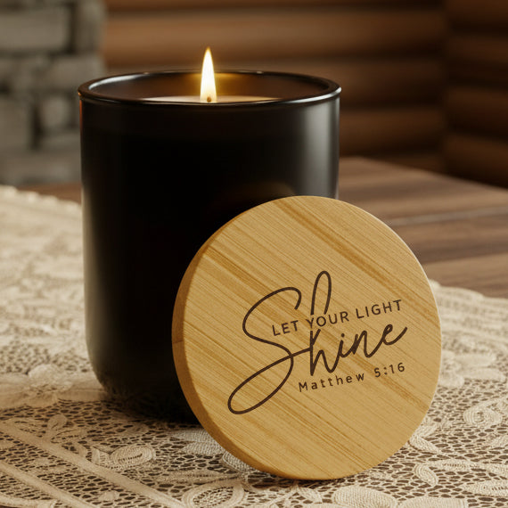 Let Your Light Shine 14oz Engraved Soy Candle | Scented Gift Candle