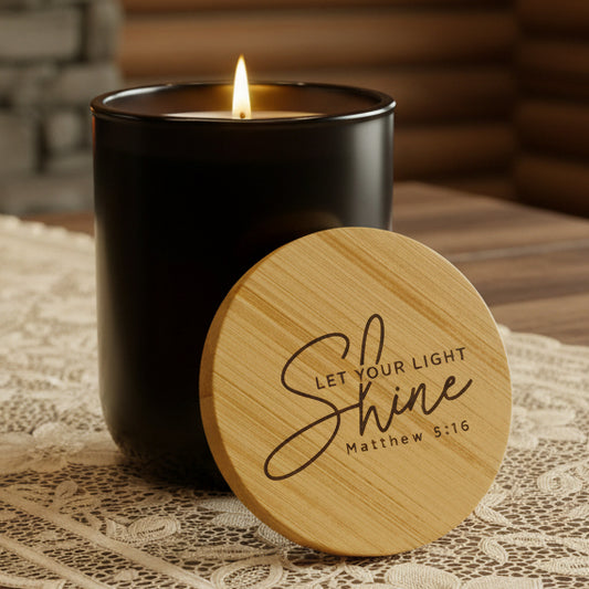 Let Your Light Shine 14oz Engraved Soy Candle | Scented Gift Candle