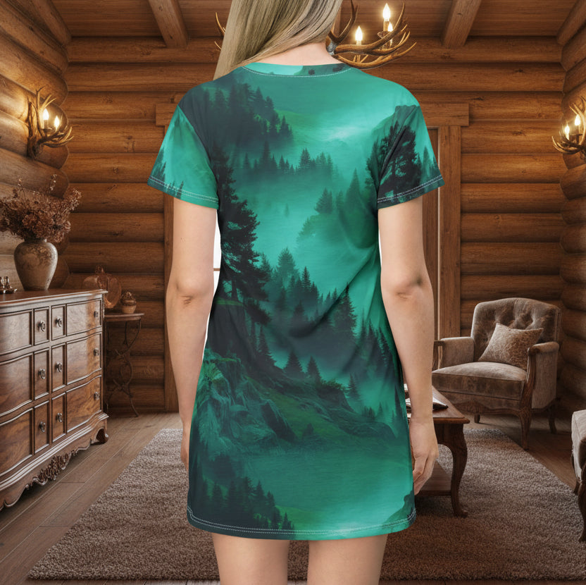Forest Mist T-Shirt Dress