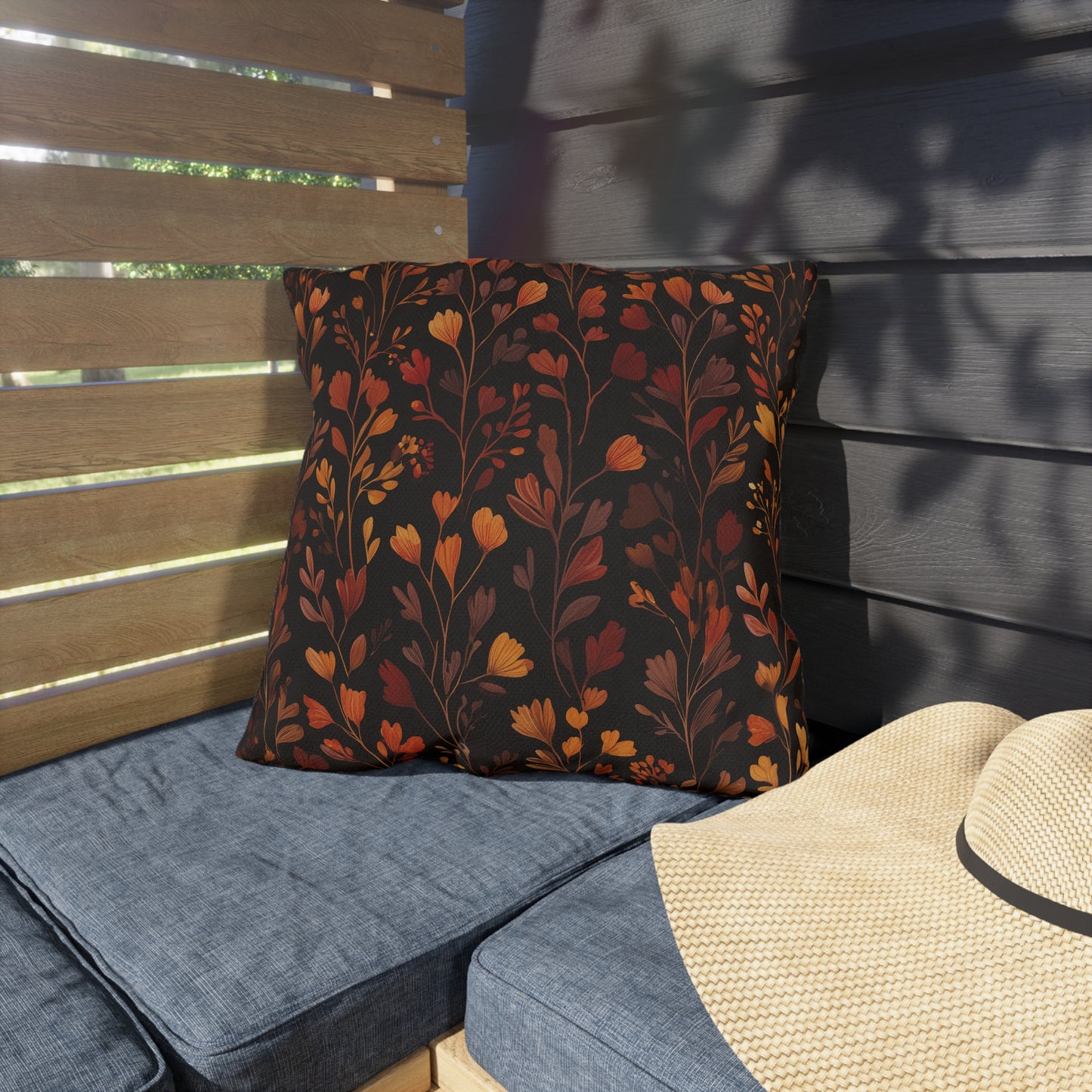 Autumn Floral Outdoor Pillow