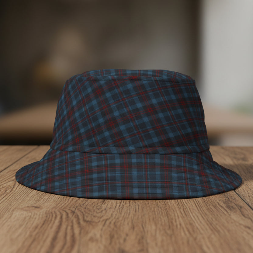 Highland Hearth Blue Plaid Bucket Hat