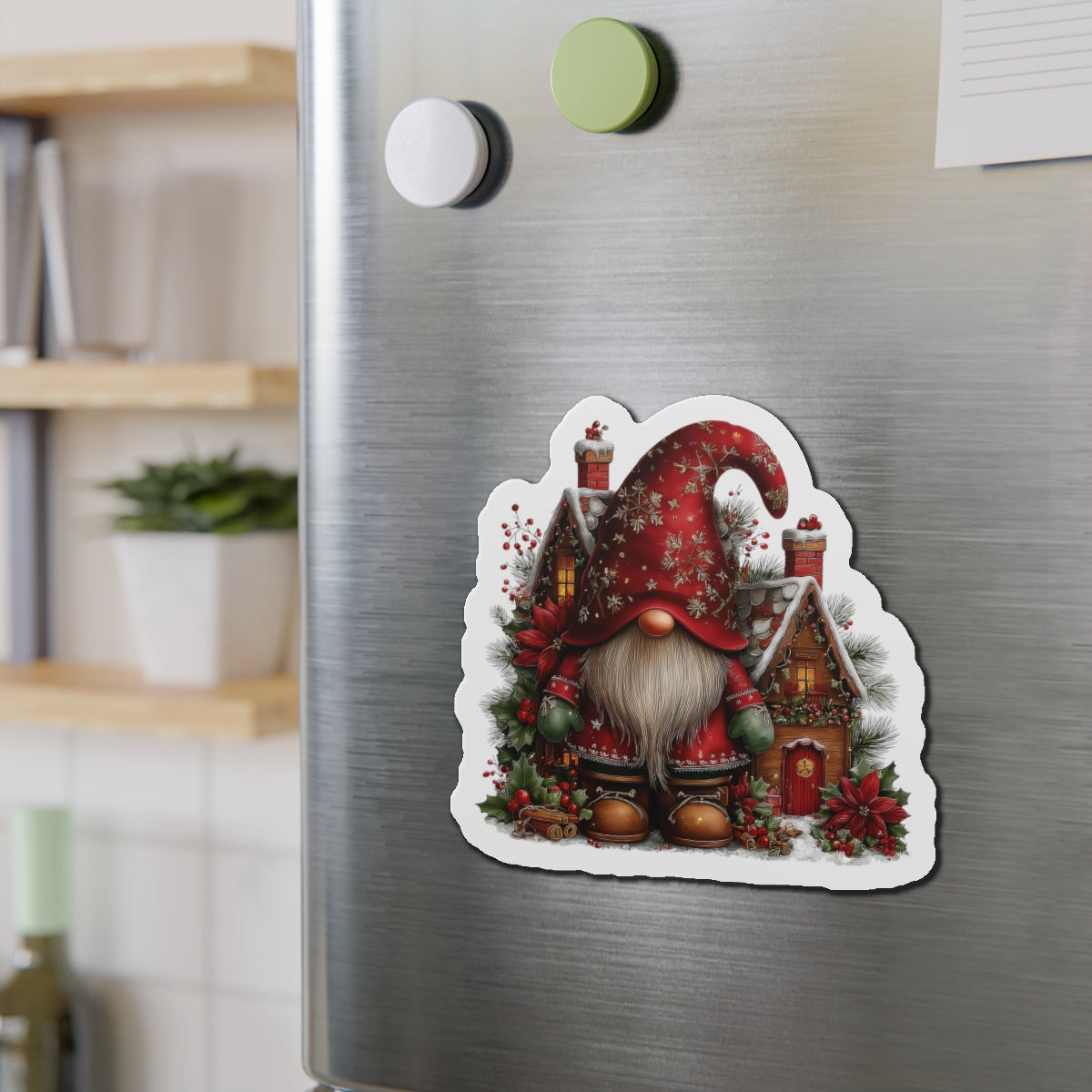 Christmas Gnome Fridge Magnet