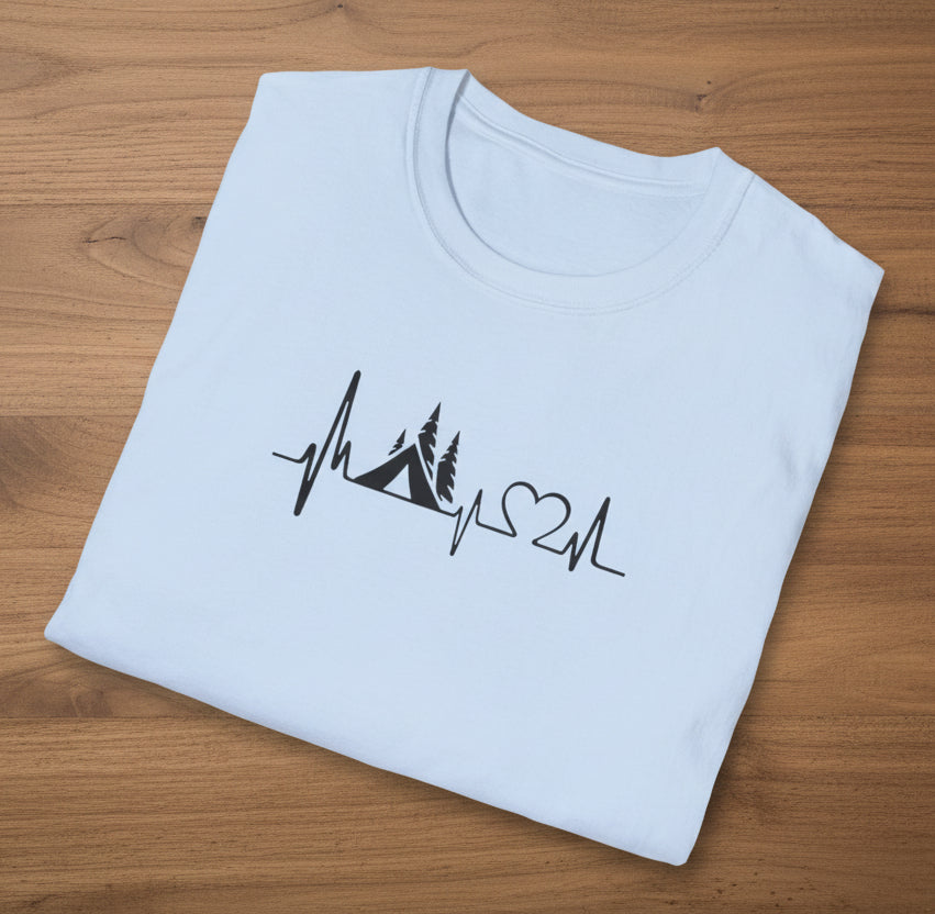 Camping Heartbeat T-Shirt