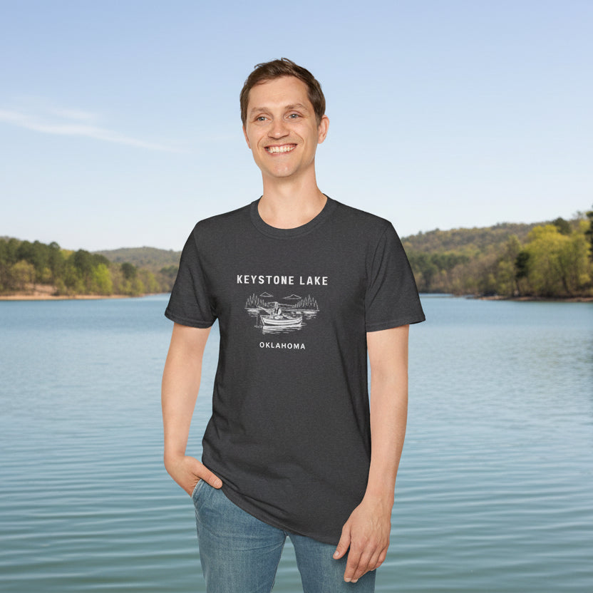 Keystone Lake Oklahoma Soft Style T-Shirt