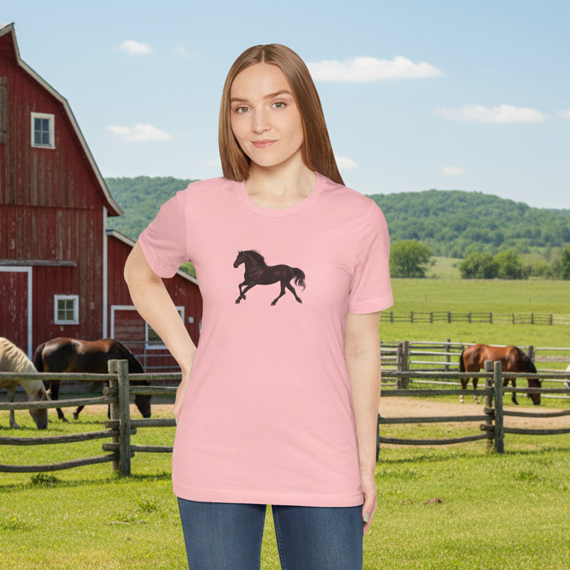 Dark Bay “Beauty”  Trotting Horse T-Shirt