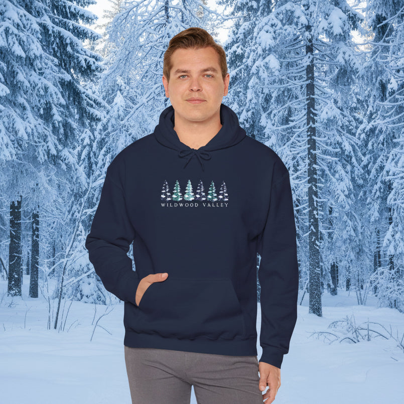 Wildwood Valley Winter Woodland Hoodie