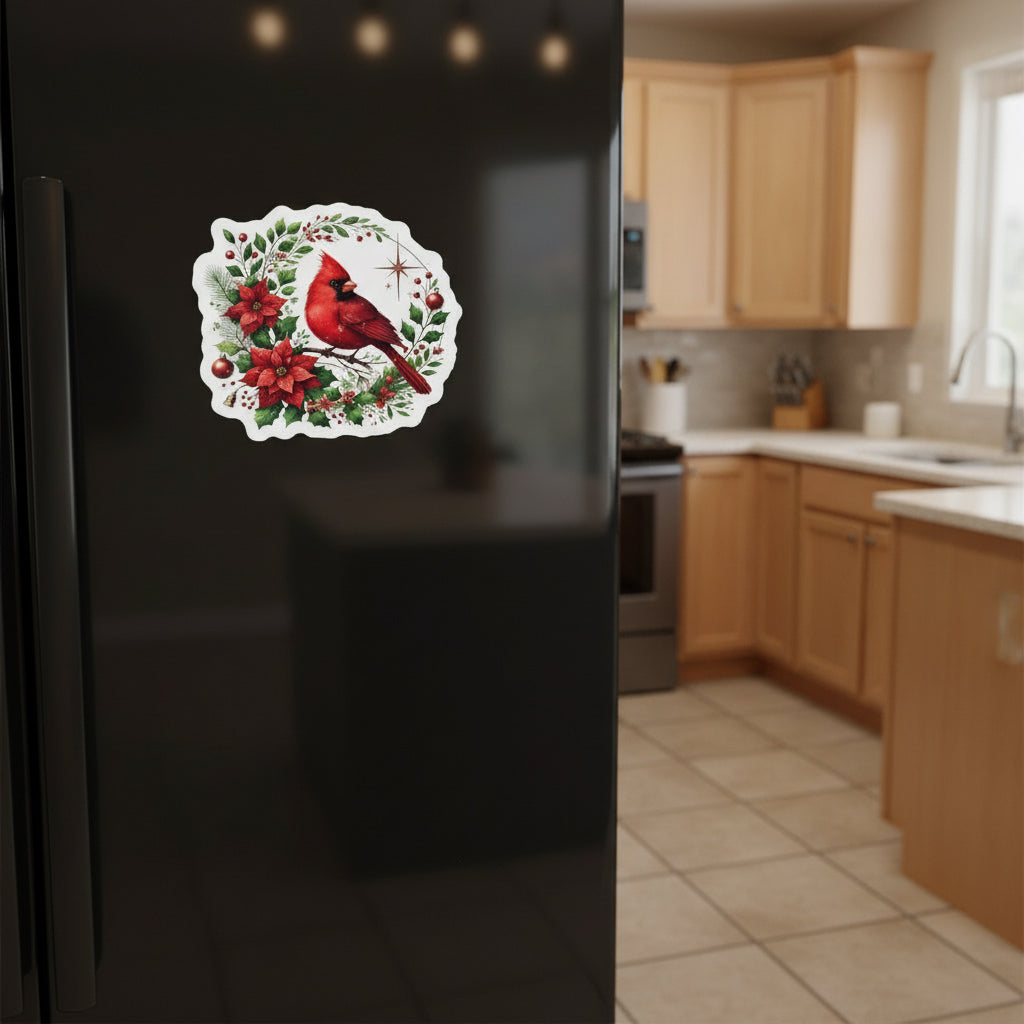 Cardinal Wreath Magnet