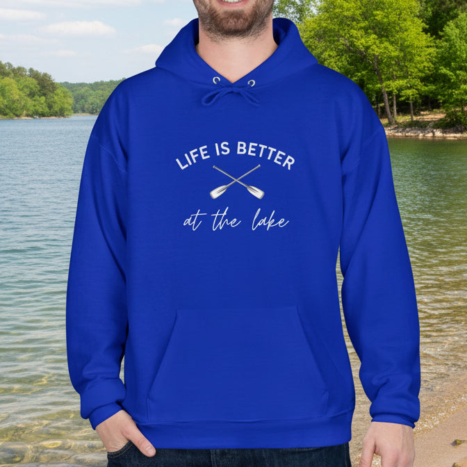 Life Is Better at the Lake Hoodie with paddles
