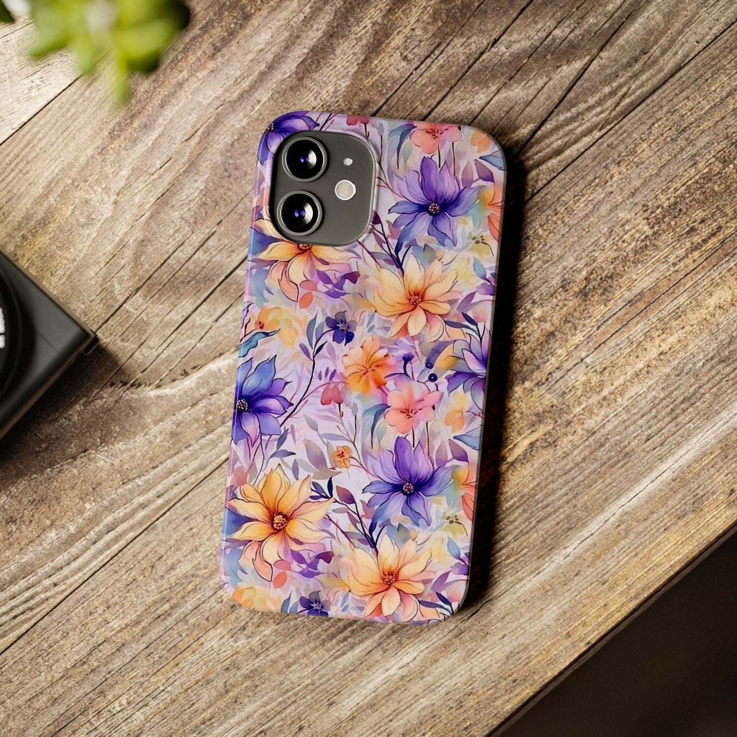 Floral Watercolor Slim Phone Case
