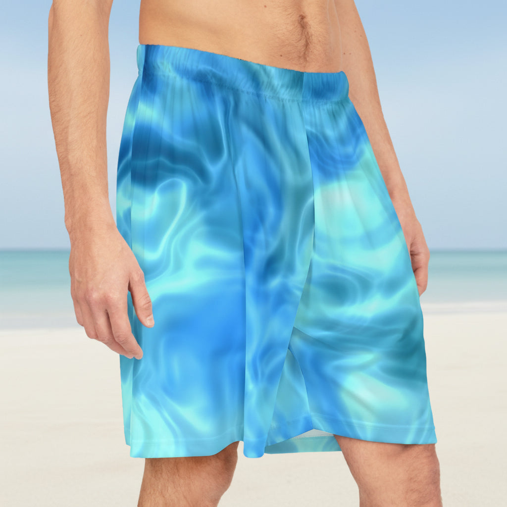 Swirling Water Basketball Shorts