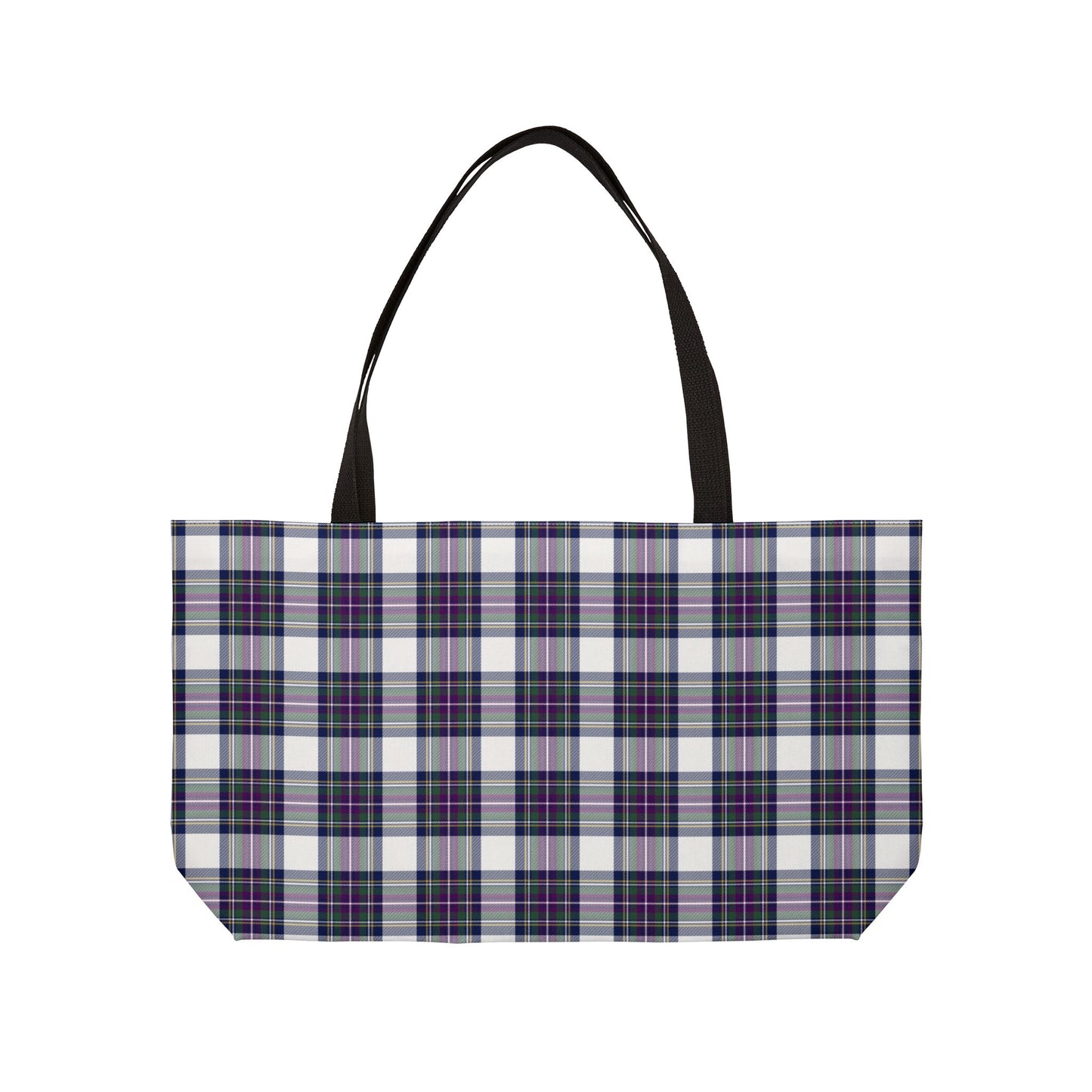 Winter Orchard Plaid Weekend Tote Bag