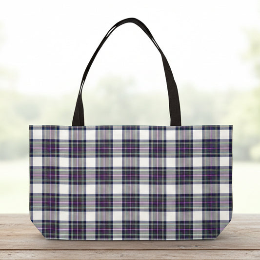 Winter Orchard Plaid Weekend Tote Bag