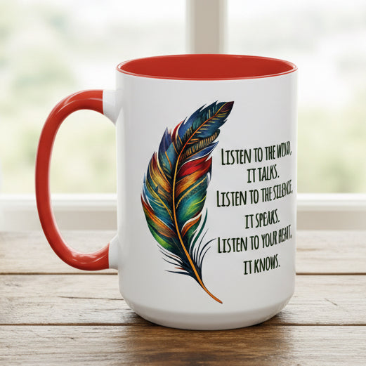 Listen to the Wind 15oz Accent Mug