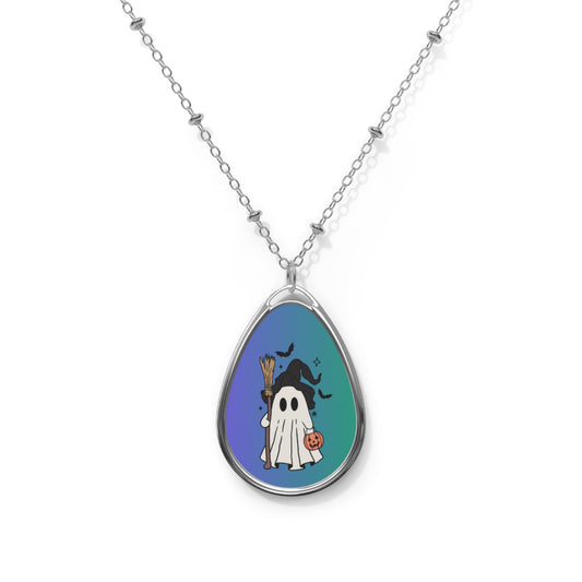 Kids Halloween Ghost Necklace