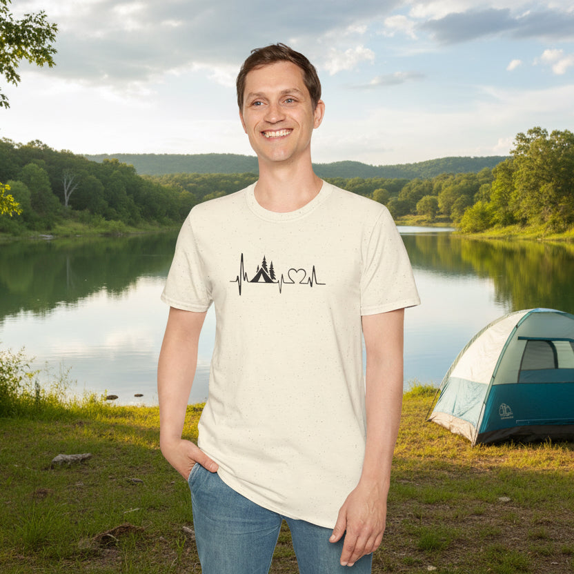 Camping Heartbeat T-Shirt