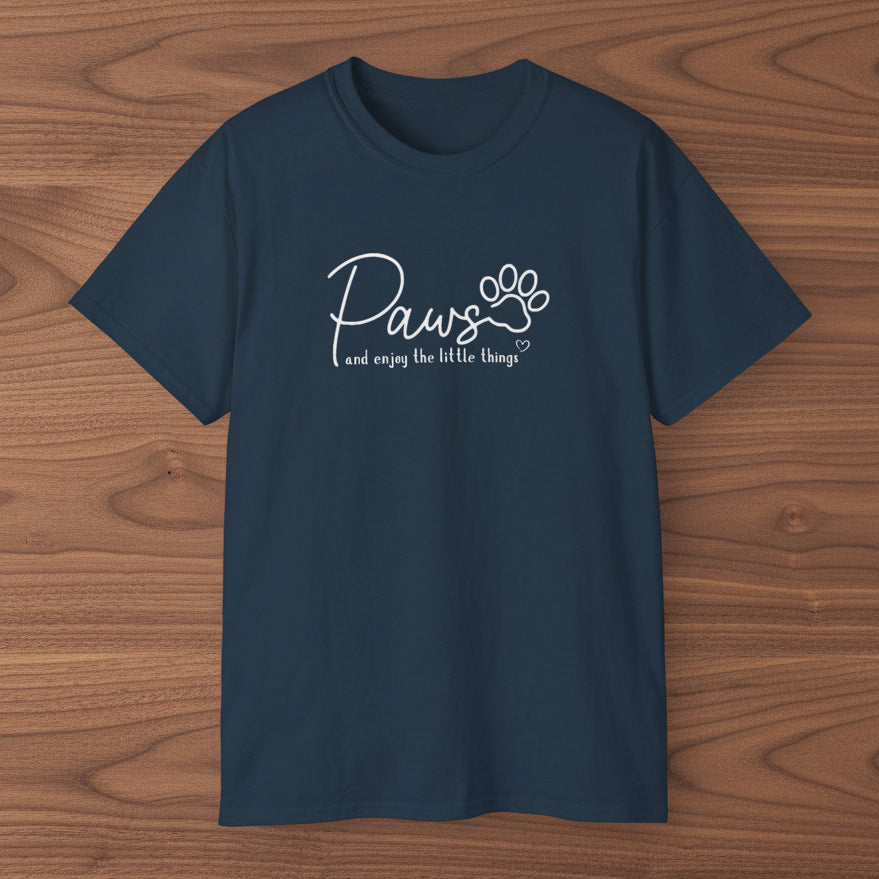 Paws And Enjoy The Little Things T‑Shirt