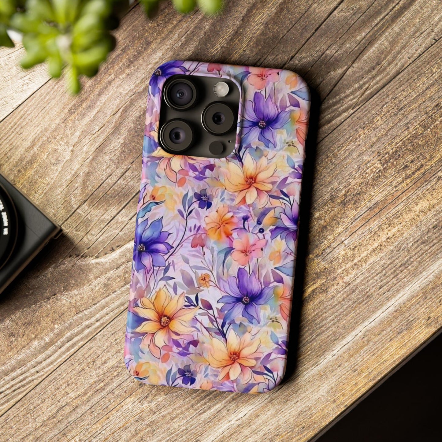 Floral Watercolor Slim Phone Case