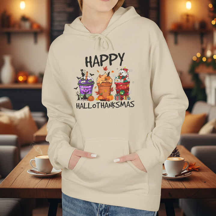 Happy Hallothanksmas Hoodie