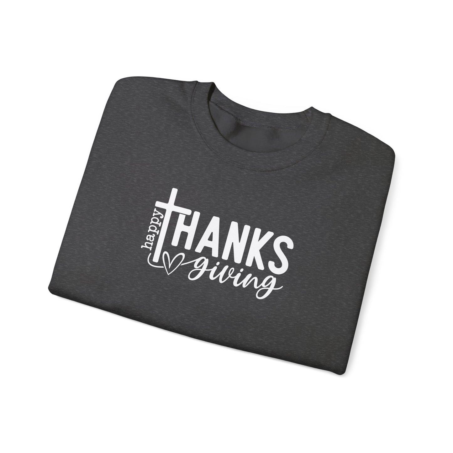 Happy Thanksgiving Faith Crewneck Sweatshirt