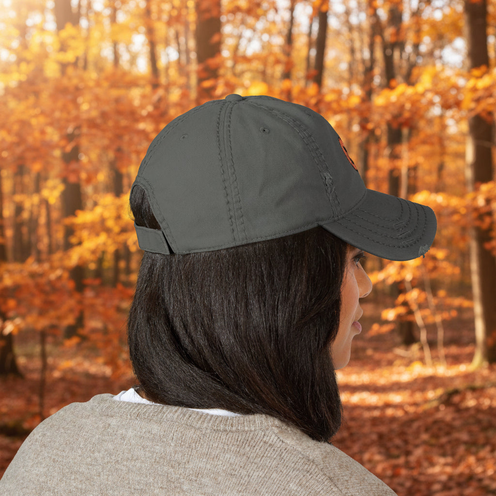 Spooky Embroidered Pumpkin Dad Hat