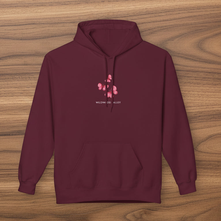 Pink Butterflies Wildwood Valley Hoodie