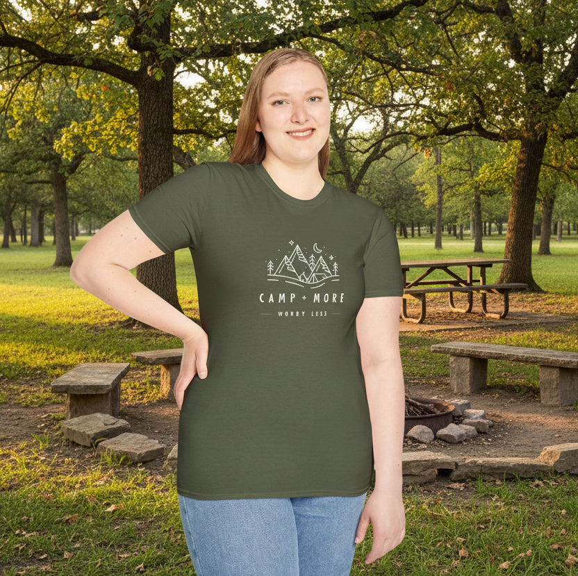 Camp More Worry Less Soft Style T-Shirt