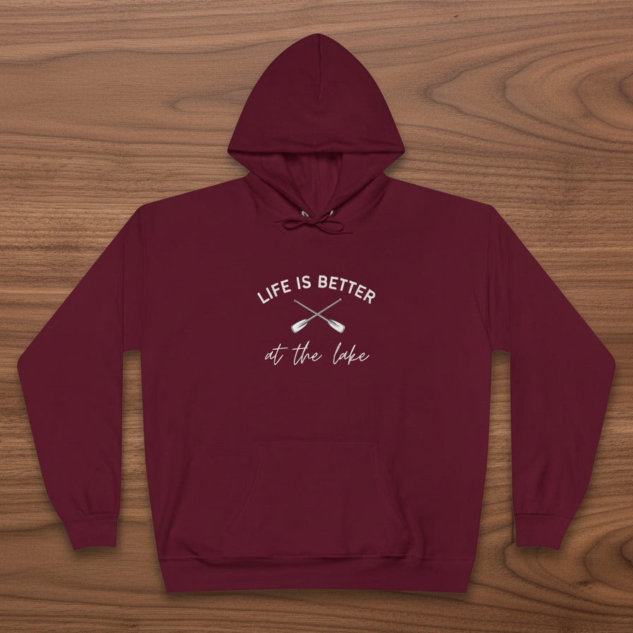 Life Is Better at the Lake Hoodie with paddles