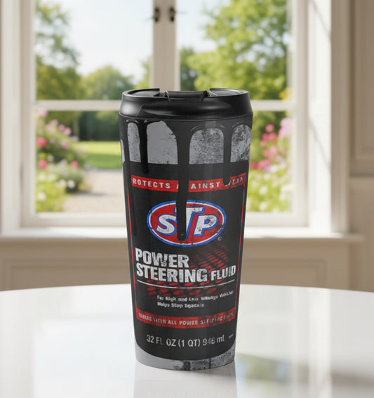Power Steering Fluid Stainless Steel Travel Mug