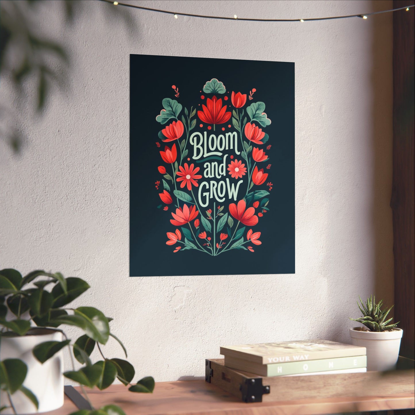 Bloom and Grow Floral Poster