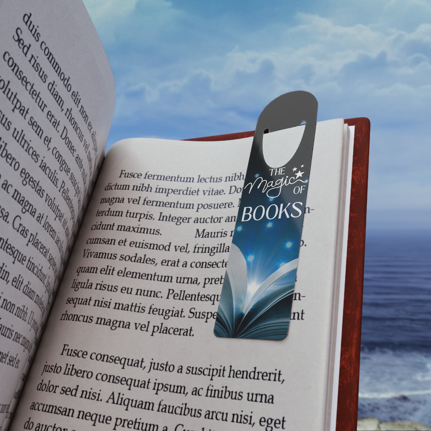 The Magic of Books Metal Bookmark