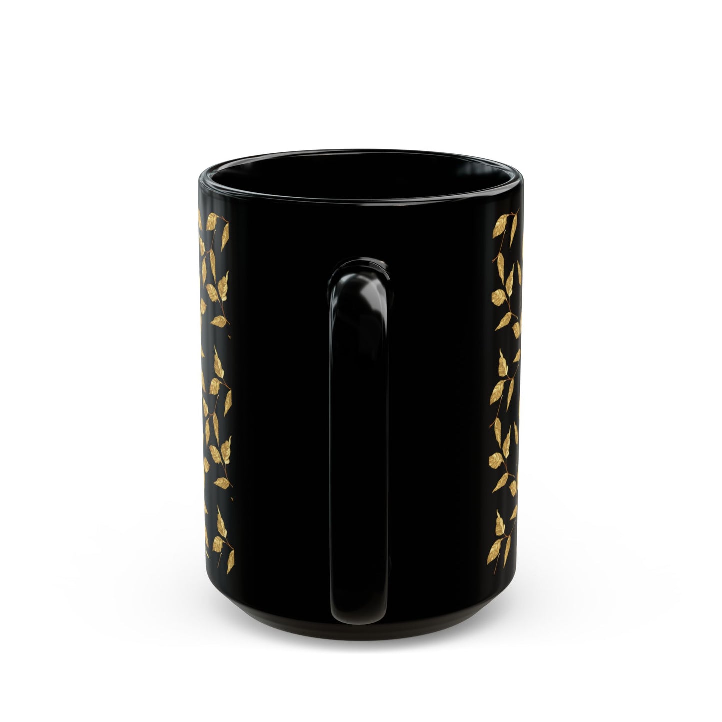 Black Gold Leaf Mug (11oz & 15oz)