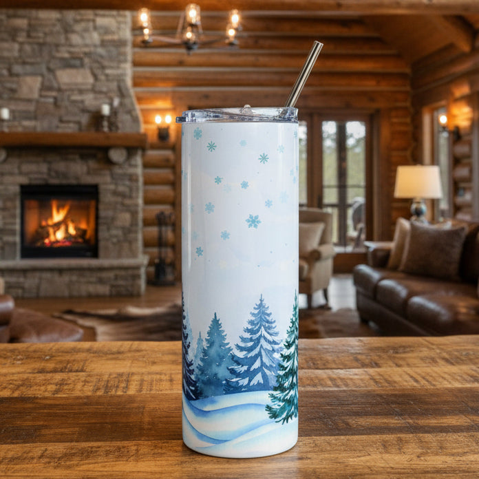 Winter Forest 20oz Stainless Steel Tumbler