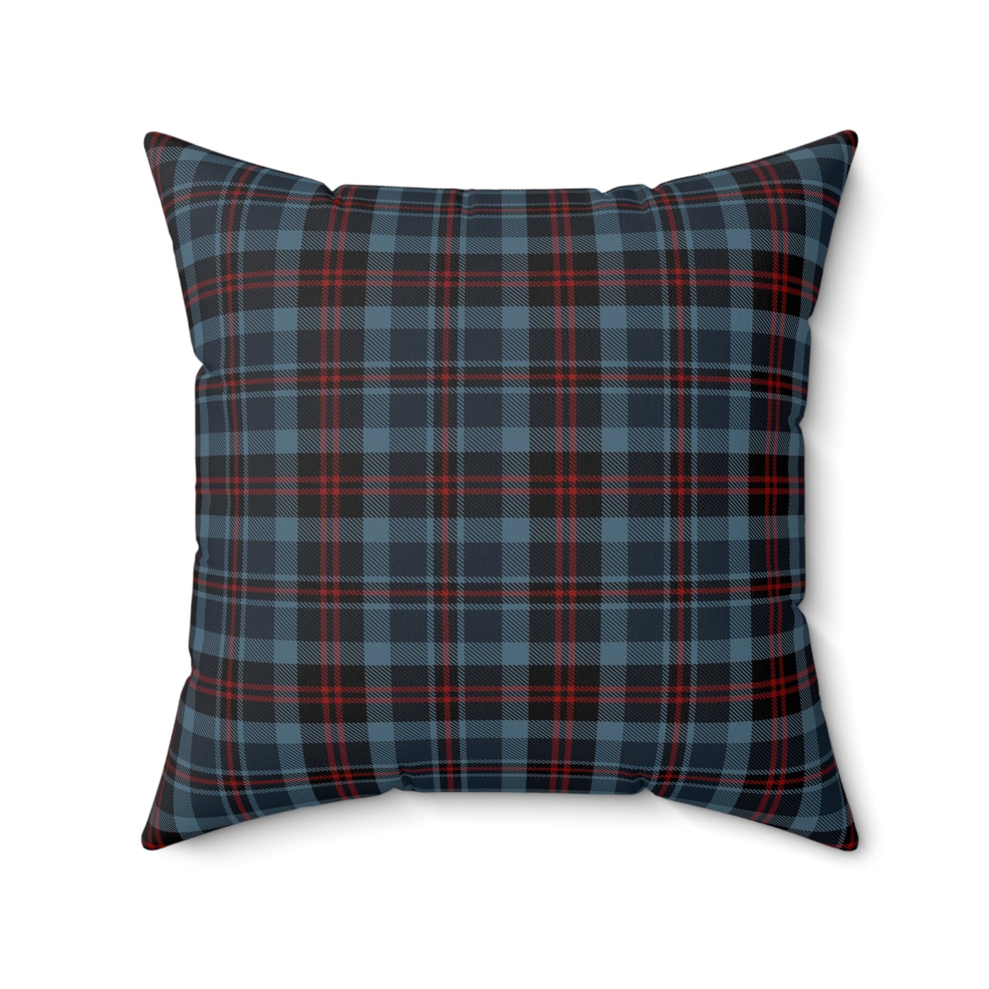 Highland Hearth Plaid Faux Suede Pillow