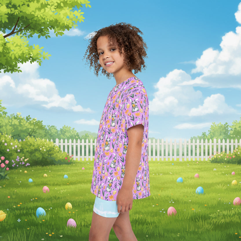 Kids Easter Bunny Lilac T-Shirt