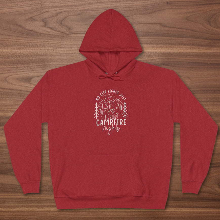 No City Lights Just Campfire Nights Hoodie