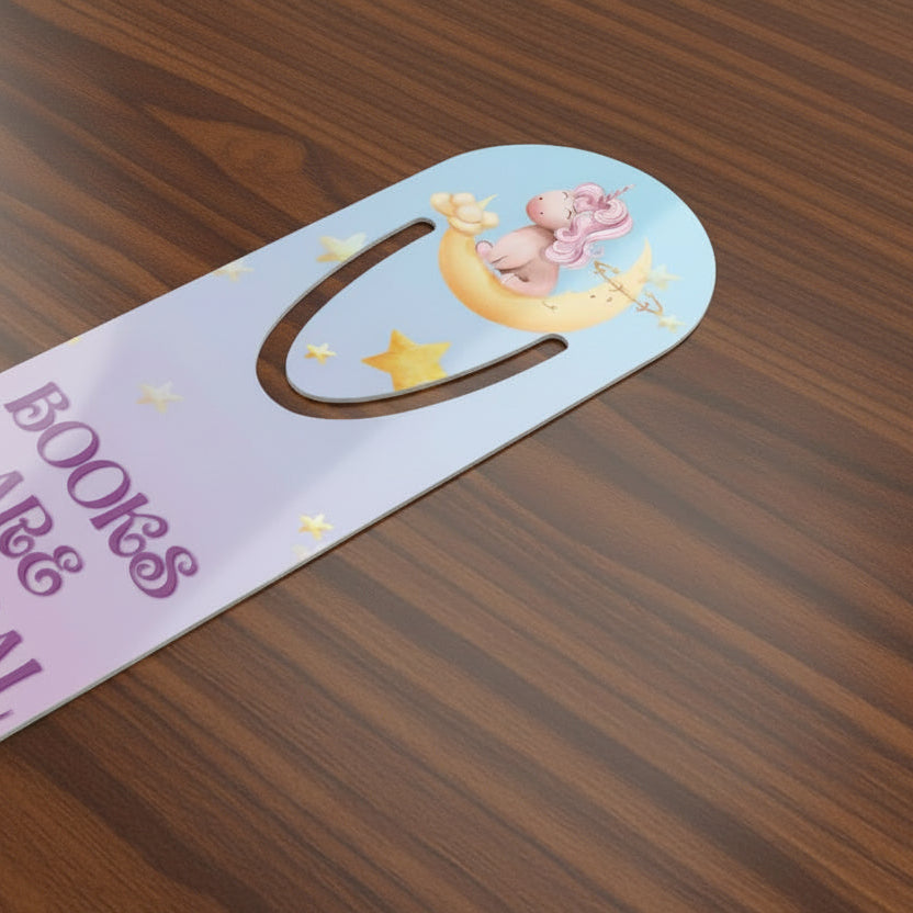 Kids "Books Are Magical" Unicorn Bookmark