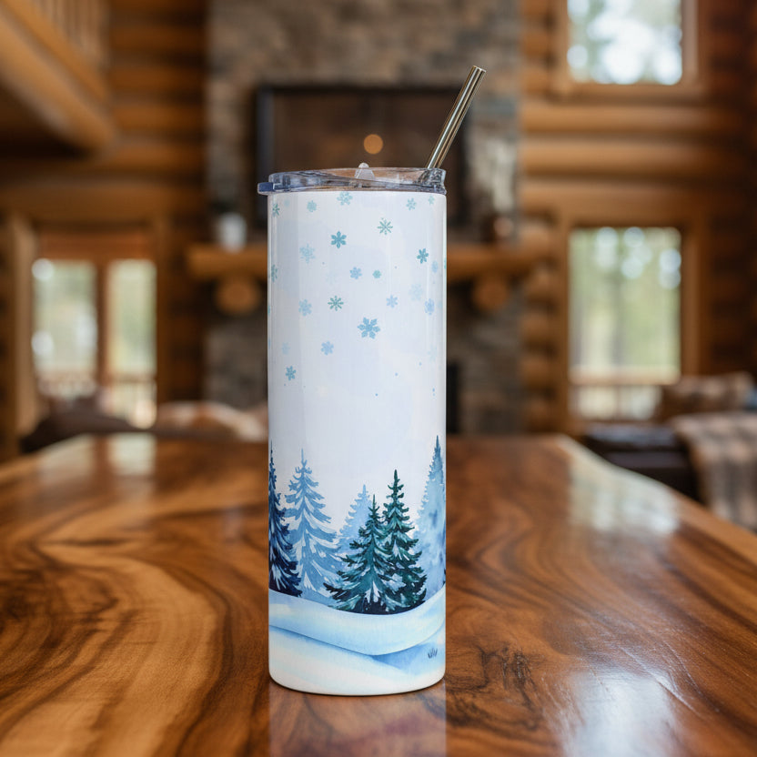 Winter Forest 20oz Stainless Steel Tumbler