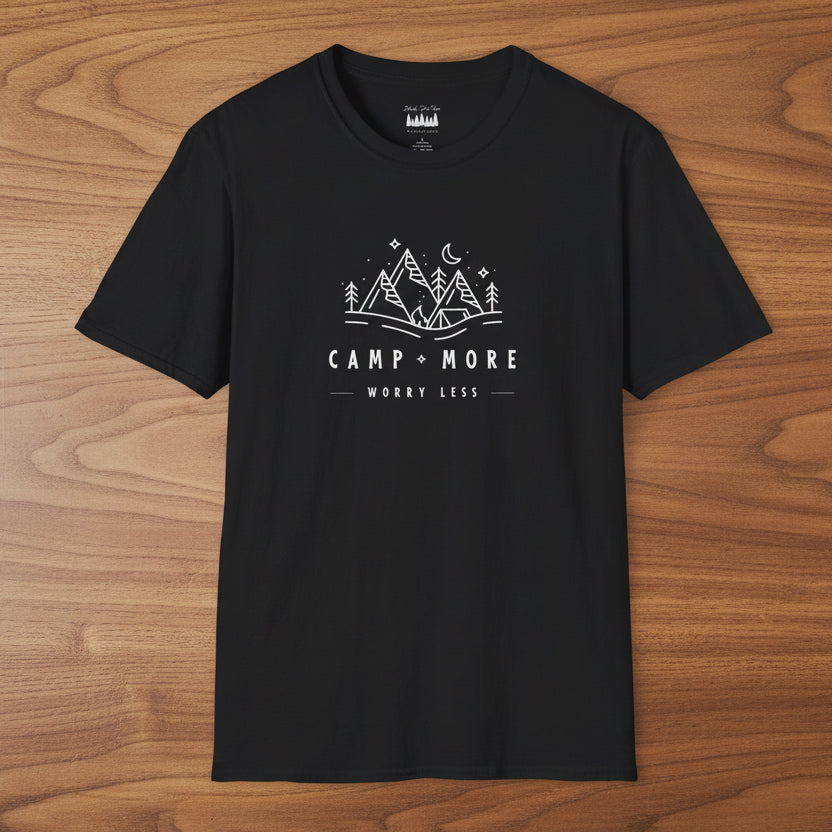 Camp More Worry Less Soft Style T-Shirt